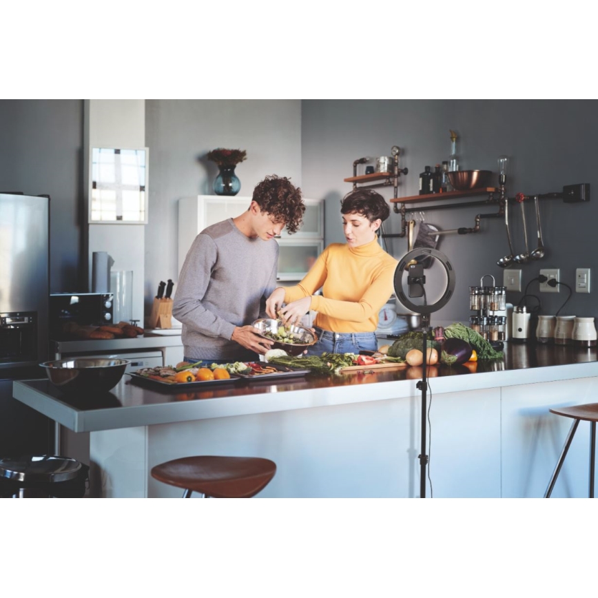 Osram - димируема LED лампа със стойка и универсален държач за влогъри LED/6W/USB 210 mAh