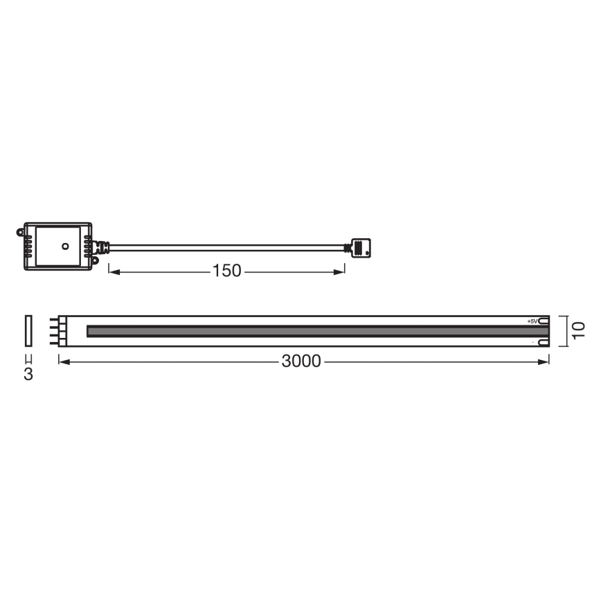 Osram - Димируема LED лента SMART+ COB 3m LED/14W/230V 2700-6500K Wi-Fi