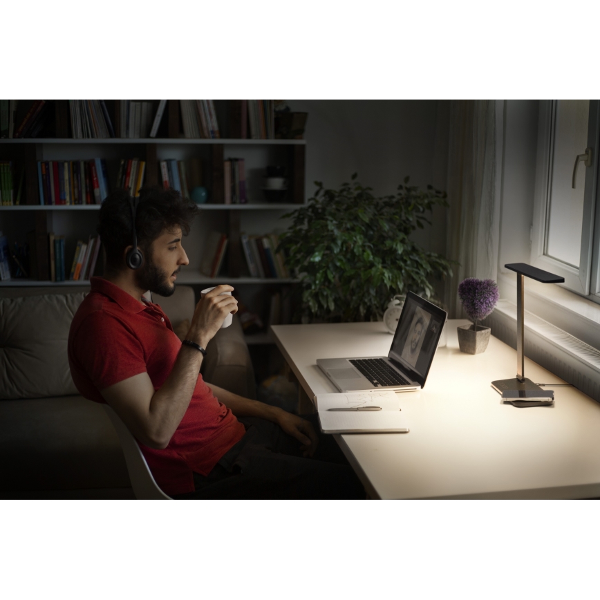 Osram - димируема LED настолна лампа OFFICE LINE LED/17W/230V 3000/4000/6500K черна