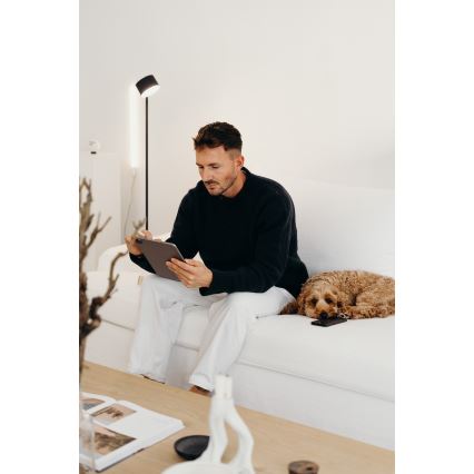 Osram - LED димируема подова лампа с докосване DECOR KYOTO LED/12W/230V CRI 90 черна