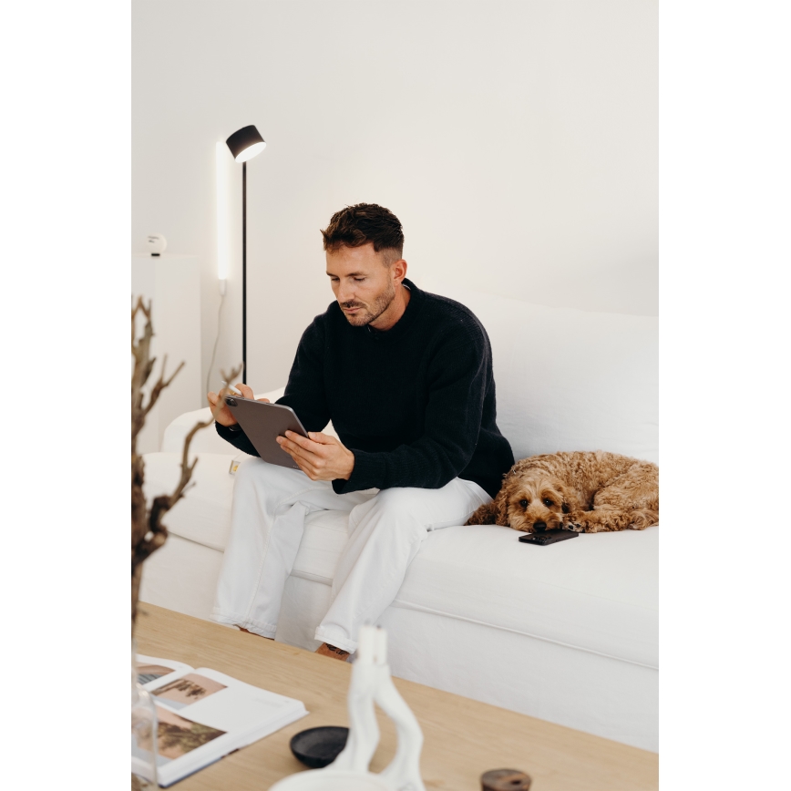 Osram - LED димируема подова лампа с докосване DECOR KYOTO LED/12W/230V CRI 90 черна