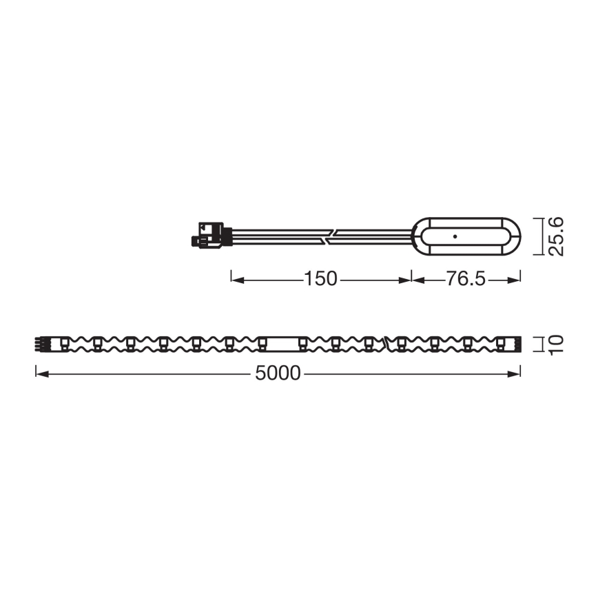 Osram - Димируема LED RGBW лента FLEX 5m LED/10W/230V + дистанционно управление
