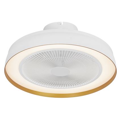 Osram - Димируем таванен вентилатор с LED осветление CEILING FAN LED/49W/230V 2700-6500K бял/златист + дистанционно управление