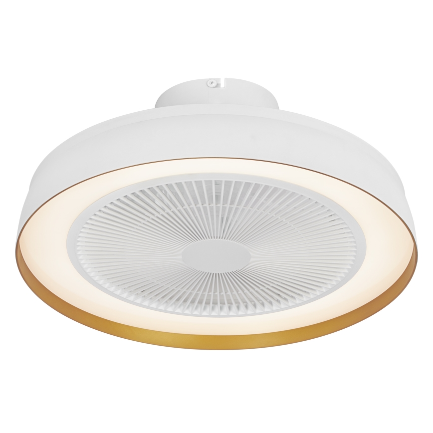 Osram - Димируем таванен вентилатор с LED осветление CEILING FAN LED/49W/230V 2700-6500K бял/златист + дистанционно управление
