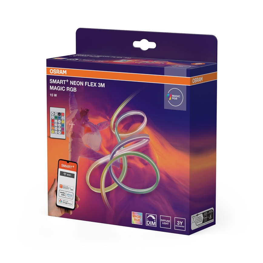 Osram - LED RGB димируема външна LED лента SMART+ MAGIC 3m LED/15W/230V IP44 Wi-Fi+ дистанционно управление