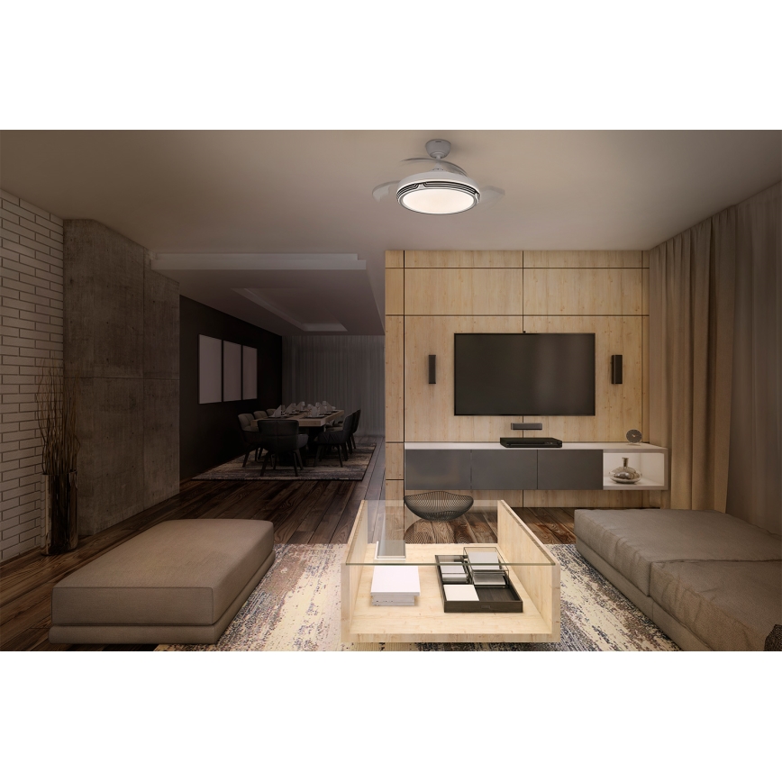 Osram - LED димируемо таванно осветително тяло с вентилатор LEVECHE LED/36W/230V 3000/4000/6500K + дистанционно управление