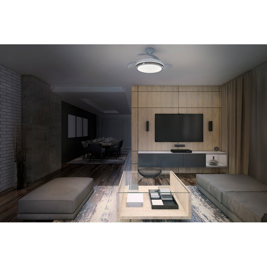 Osram - LED димируемо таванно осветително тяло с вентилатор LEVECHE LED/36W/230V 3000/4000/6500K + дистанционно управление