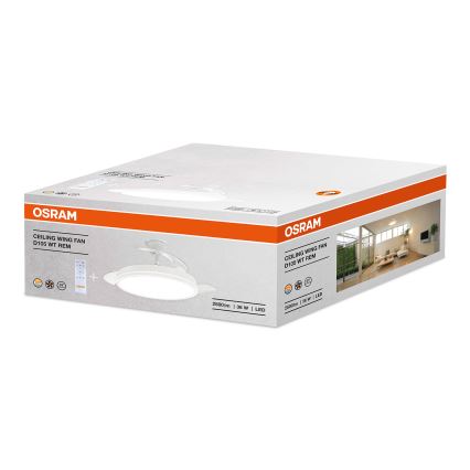 Osram - Димируемо LED осветително тяло с вентилатор WING LED/36W/230V 3000/4000/6000K +ДУ