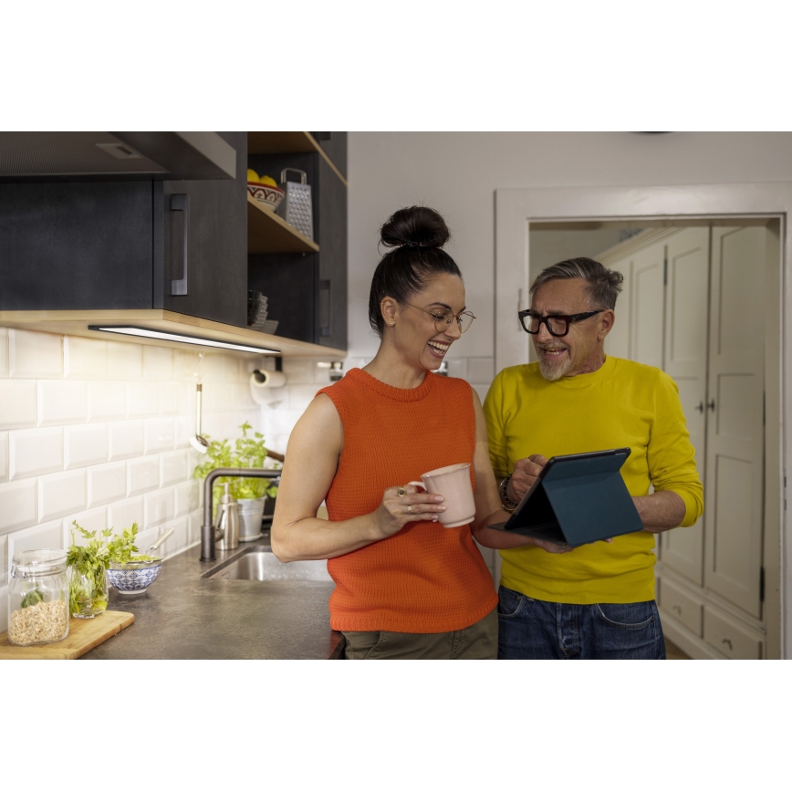 Osram - LED димируемо подшкафно осветително тяло със сензор за движение UNDERCABINET LED/5W/230V 3000/4000/6500K 10x30 cm черно