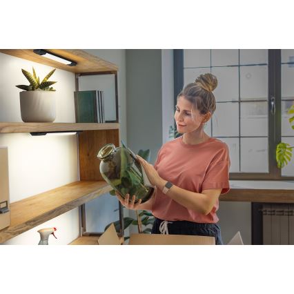 Osram - LED димируемо осветително тяло за монтаж под шкаф с датчик за движение LINEAR EDGE LED/4W/230V 3000/4000/6500K 30 см, черно