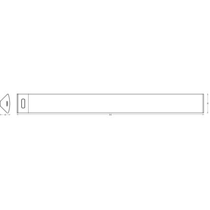 Osram - LED димируемо осветително тяло за монтаж под шкаф със сензор за движение LINEAR ANGLE LED/5W/230V 3000/4000/6500K 35 cm бяло