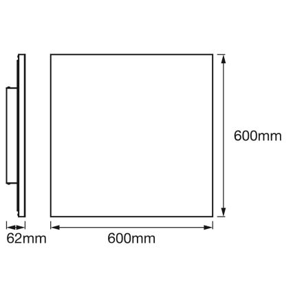Osram - LED RGBW Димируемо таванно осветително тяло SMART+ PLANON LED/40W/230V 60x60 cm 3000-6500K Wi-Fi