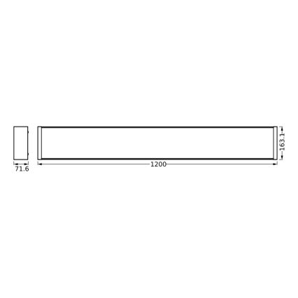 Osram - Димируемо LED таванно осветително тяло OFFICE LINE LED/40W/230V 120 cm + дистанционно управление