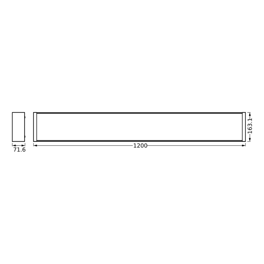 Osram - Димируемо LED таванно осветително тяло OFFICE LINE LED/40W/230V 120 cm + дистанционно управление