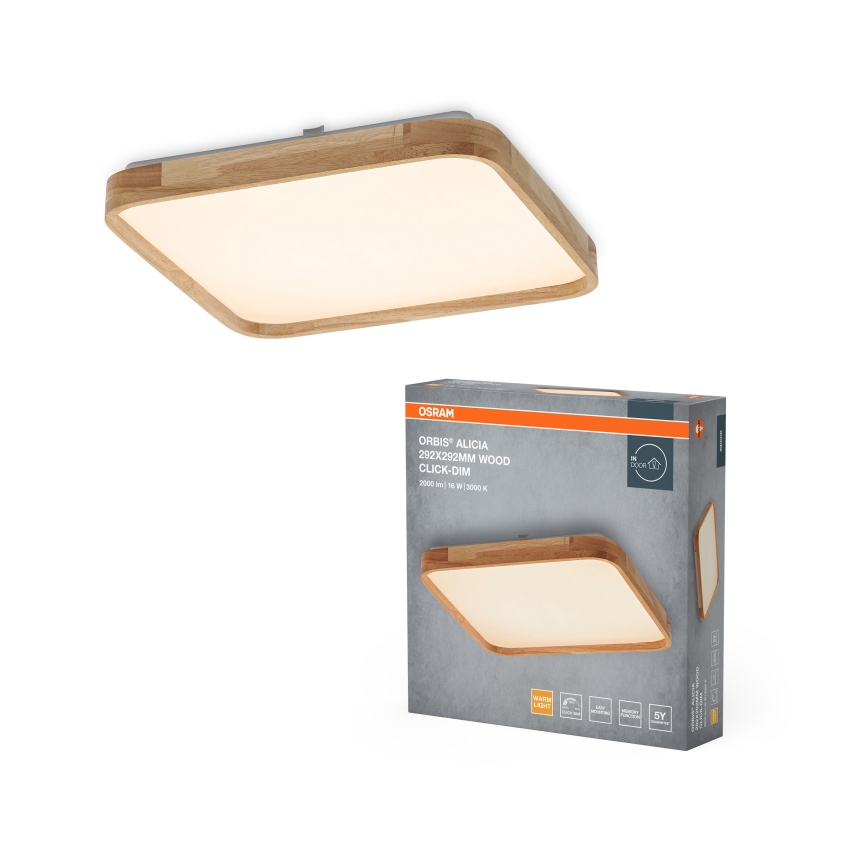 Osram - LED Димируемо таванно осветително тяло ORBIS ALICIA LED/16W/230V 29,2x29,2 cm бежово