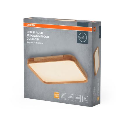 Osram - LED Димируемо таванно осветително тяло ORBIS ALICIA LED/16W/230V 29,2x29,2 cm бежово
