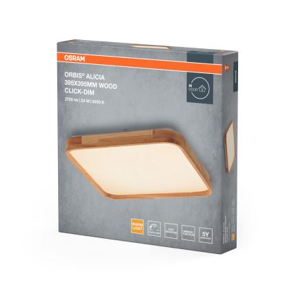Osram - LED димируемо таванно осветително тяло ORBIS ALICIA LED/24W/230V 39,5x39,5 cm бежово