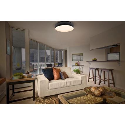 Osram - LED димируемо таванно осветително тяло ORBIS LIVIA LED/24W/230V Ø 43 cm черно/бяло