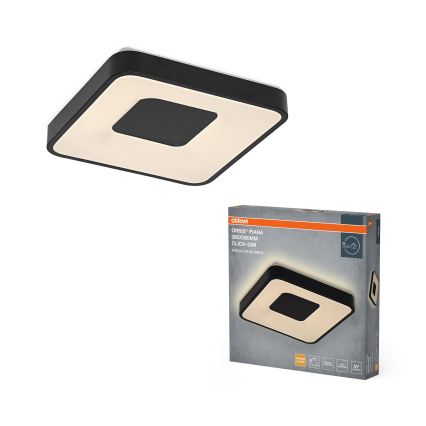 Osram - димируемо LED таванно осветително тяло ORBIS PIANA LED/24W/230V 38x38 cm черно