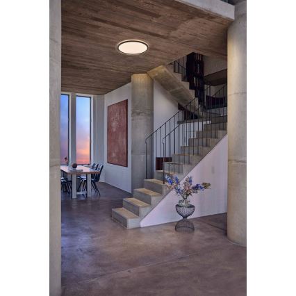 Osram - LED таванно осветително тяло ORBIS ULTRA SLIM с възможност за димиране LED/22W/230V 3000K Ø 40 см, черно