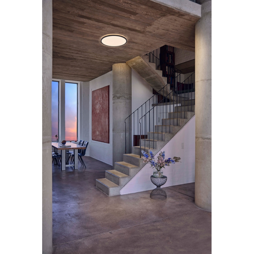 Osram - LED таванно осветително тяло ORBIS ULTRA SLIM с възможност за димиране LED/22W/230V 3000K Ø 40 см, черно