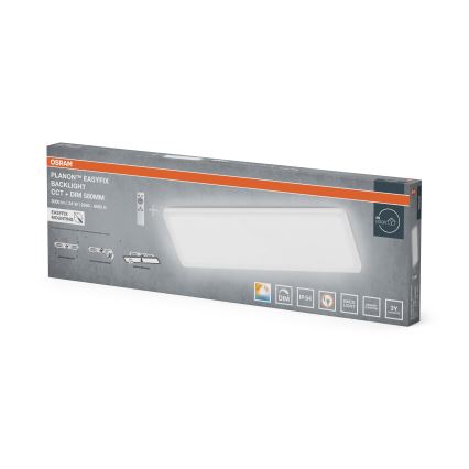 Osram - LED плафон за баня с възможност за димиране PLANON EASYFIX LED/24W/230V 2600-6000K 20x58 cm IP54 бял + дистанционно управление