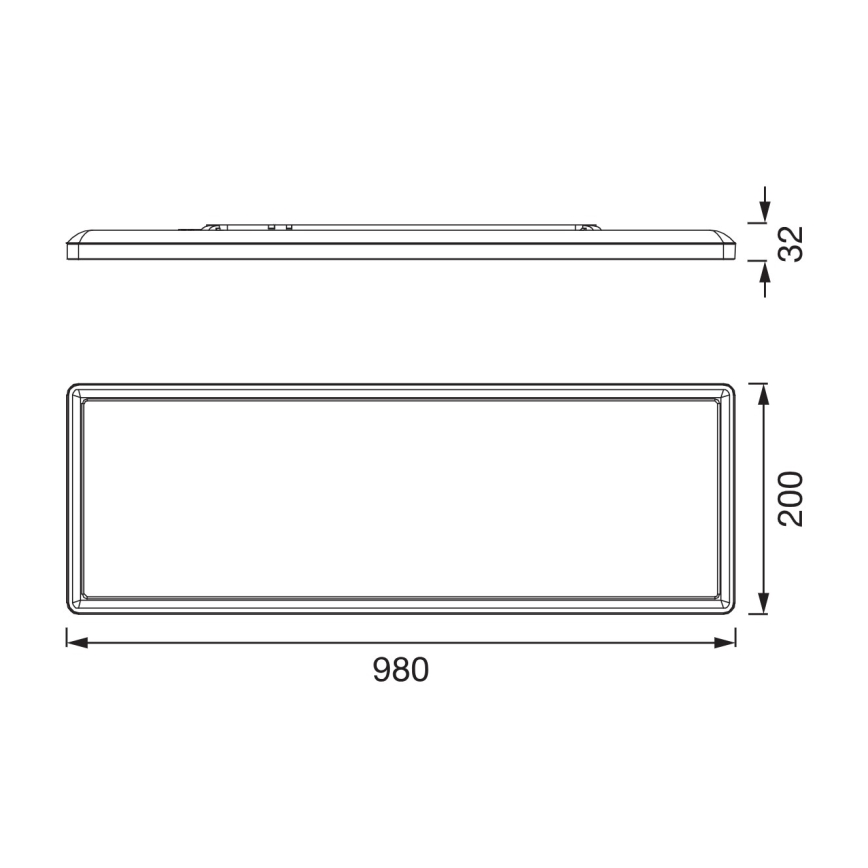 Osram - димируемо LED осветително тяло за баня PLANON EASYFIX LED/30W/230V 2600-6000K 20x98 cm IP54 черно + дистанционно управление