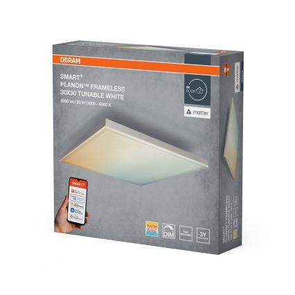Osram - LED димируемо таванно осветително тяло SMART+ FRAMELESS LED/20W/230V 3000-6500K 30x30 см Wi-Fi