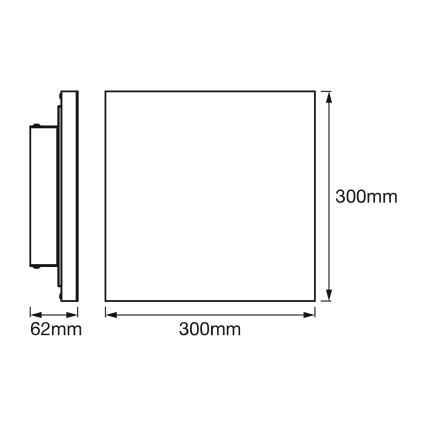 Osram - LED димируемо таванно осветително тяло SMART+ FRAMELESS LED/20W/230V 3000-6500K 30x30 см Wi-Fi