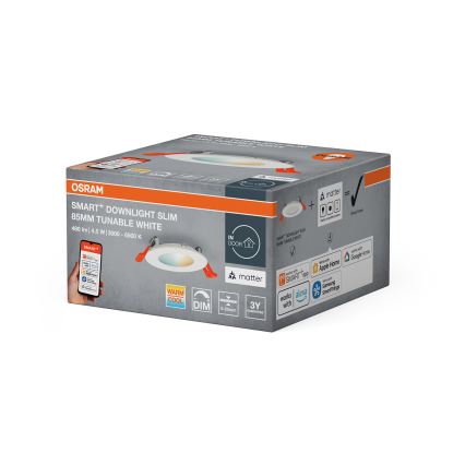 Osram - Димируемо вградено LED осветително тяло SMART+ DOWNLIGHT LED/4,5W/230V 3000-6500K Wi-Fi