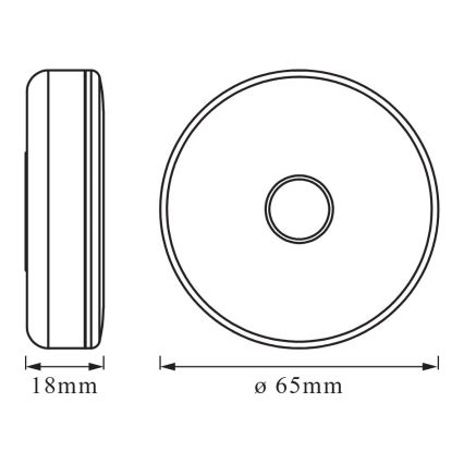 Osram - димируема ориентационна LED лампа DOT-IT LED/0,45W/5V 500 mAh бяла