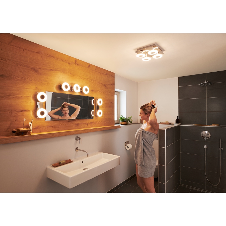 Osram - LED димируемо таванно осветително тяло за баня SMART+ WAVE LED/24W/230V 3000-6500K IP44 Wi-Fi