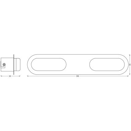 Osram - LED Димируемо стенно осветително тяло за баня SMART+ DUPLO LED/15W/230V 3000-6500K IP44 Wi-Fi