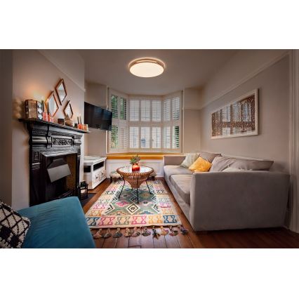 Osram - Димируемо таванно осветително тяло ORBIS WOODBURRY LED/16W/230V Ø 30 см