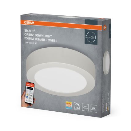 Osram - LED димируемо таванно осветително тяло SMART+ DOWNLIGHT LED/12W/230V Ø 20 см 3000-6500K Wi-Fi
