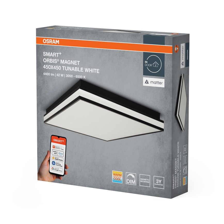 Osram - димируемо таванно LED осветително тяло SMART+ MAGNET LED/42W/230V 45x45 cm 3000-6500K Wi-Fi