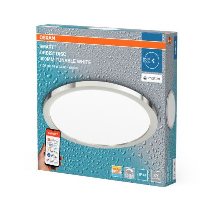 Osram - LED димируемо таванно осветително тяло за баня SMART+ DISC LED/18W/230V 3000-6500K IP44 Wi-Fi