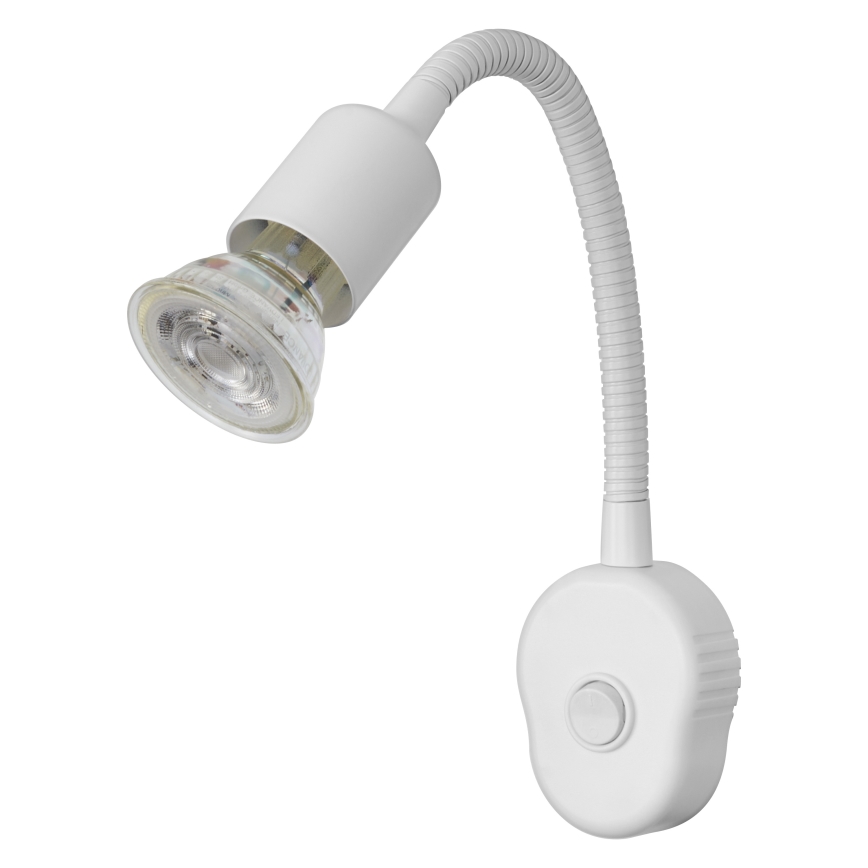 Osram - Гъвкава стенна лампа PLUG TUBE FLEX 1xGU10/5W/230V бяла