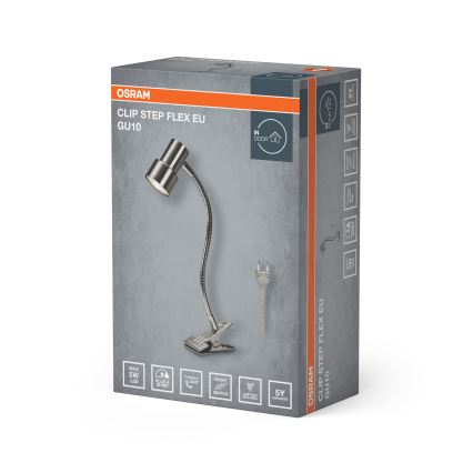 Osram - Лампа с щипка CLIP STEP FLEX 1xGU10/5W/230V матов хром