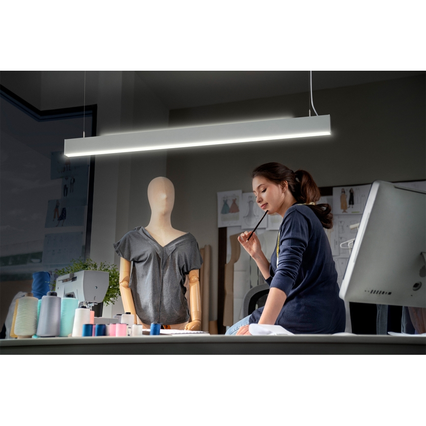 Osram - LED димируема висяща лампа на кабел OFFICE LINE LED/42W/230V 4000K 112,6 cm бяла