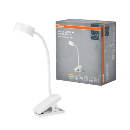 Osram - димируема LED настолна лампа с щипка OFFICE LINE LED/4,8W/230V 3000/4000/6500K бяла