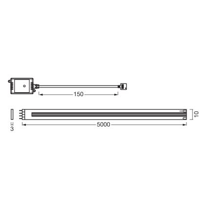 Osram - LED димируема лента SMART+ COB 5 m LED/18W/230V 2700-6500K Wi-Fi