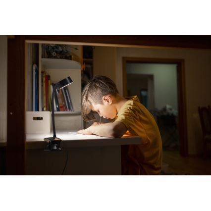 Osram - Димируема настолна лампа с щипка OFFICE LINE LED/4,8W/230V 3000/4000/6500K черна