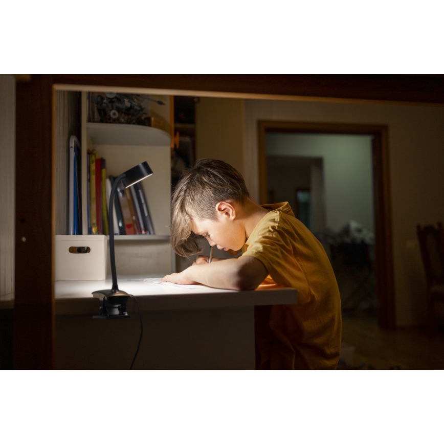 Osram - Димируема настолна лампа с щипка OFFICE LINE LED/4,8W/230V 3000/4000/6500K черна