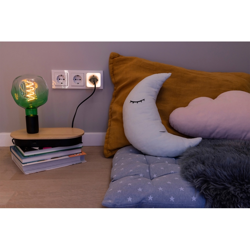 Osram - LED димируем контакт с вградено осветление SCHUKO SMART+ NIGHTLIGHT 3680W/230V Wi-Fi