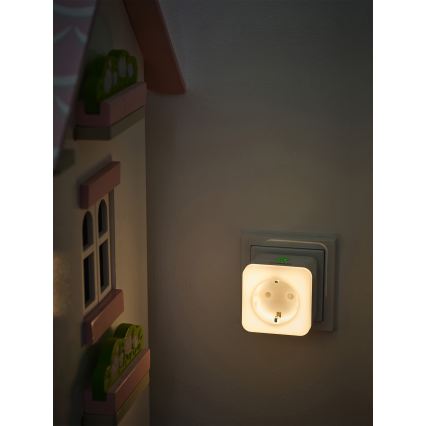 Osram - LED димируем контакт с вградено осветление SCHUKO SMART+ NIGHTLIGHT 3680W/230V Wi-Fi