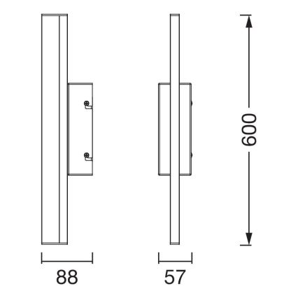 Osram - Димируемо LED сензорно осветление за огледало за баня ORBIS MIRROR LED/10W/230V 60 cm 3000/4000K IP44 бежово