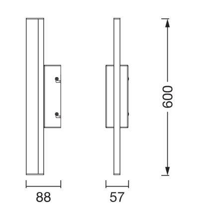 Osram - димируемо LED осветление за огледало в банята ORBIS MIRROR LED/10W/230V 3000/4000K 60 см IP44 бяло