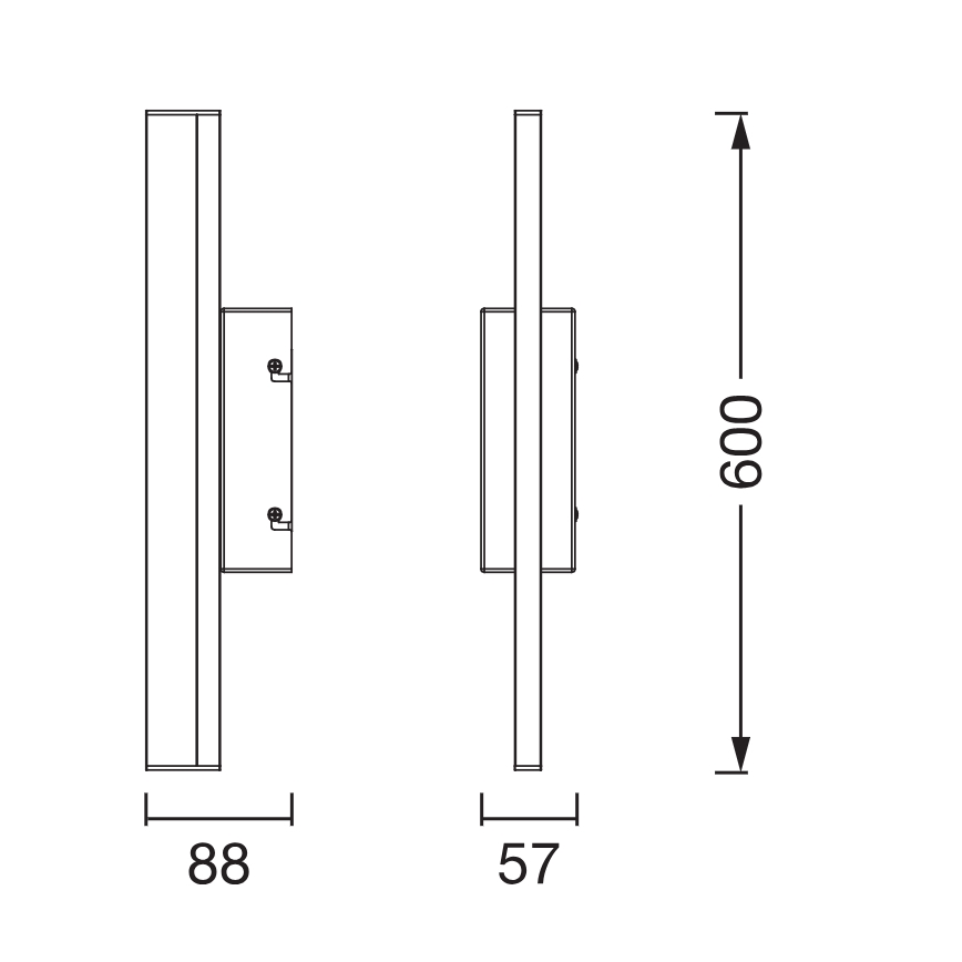 Osram - димируемо LED осветление за огледало в банята ORBIS MIRROR LED/10W/230V 3000/4000K 60 см IP44 бяло