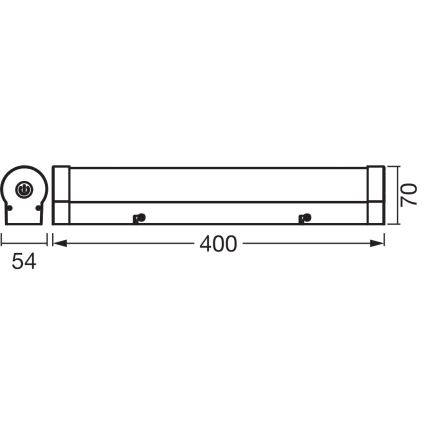 Osram - димируемо LED осветление за огледало в банята ORBIS TUBE LED/9W/230V 3000/4000K 40 cm IP44 кафяво